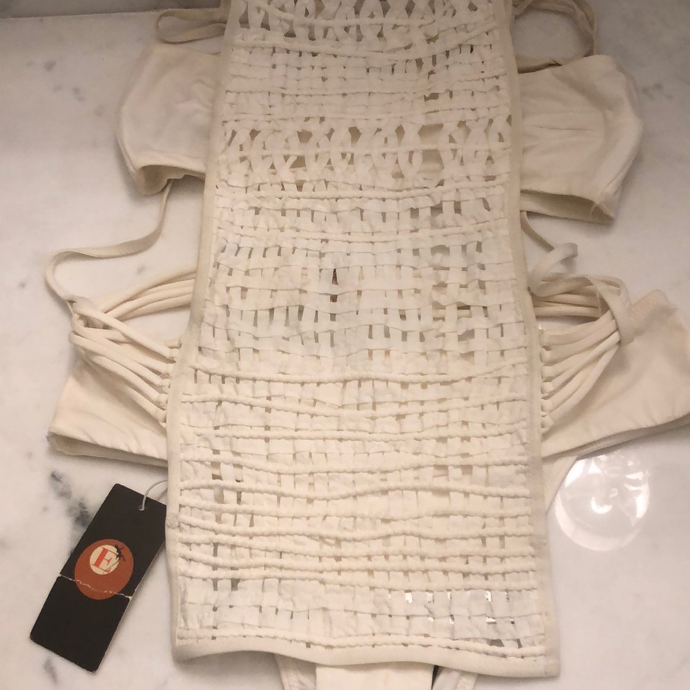 NWT La Perla Three Piece Lattice Swimsuit